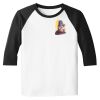 Raglan 3/4 Roundneck Shirt (White Body) Raglan 3/4 Roundneck Shirt (White Body) Thumbnail