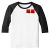 Raglan 3/4 Roundneck Shirt (White Body) Raglan 3/4 Roundneck Shirt (White Body) Thumbnail