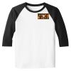 Raglan 3/4 Roundneck Shirt (White Body) Raglan 3/4 Roundneck Shirt (White Body) Thumbnail
