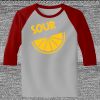 Raglan 3/4 Roundneck Shirt (Gray Body) Thumbnail