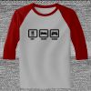 Raglan 3/4 Roundneck Shirt (Gray Body) Thumbnail