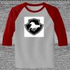 Raglan 3/4 Roundneck Shirt (Gray Body) Thumbnail