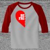 Raglan 3/4 Roundneck Shirt (Gray Body) Thumbnail