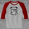 Raglan 3/4 Roundneck Shirt (Gray Body) Thumbnail