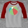 Raglan 3/4 Roundneck Shirt (Gray Body) Thumbnail