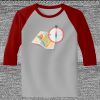 Raglan 3/4 Roundneck Shirt (Gray Body) Thumbnail