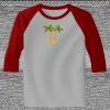 Raglan 3/4 Roundneck Shirt (Gray Body) Thumbnail