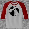 Raglan 3/4 Roundneck Shirt (Gray Body) Thumbnail