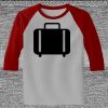 Raglan 3/4 Roundneck Shirt (Gray Body) Thumbnail