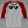 Raglan 3/4 Roundneck Shirt (Gray Body) Thumbnail