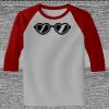 Raglan 3/4 Roundneck Shirt (Gray Body) Thumbnail