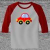 Raglan 3/4 Roundneck Shirt (Gray Body) Thumbnail