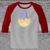 Raglan 3/4 Roundneck Shirt (Gray Body) Thumbnail