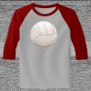 Raglan 3/4 Roundneck Shirt (Gray Body) Thumbnail