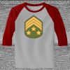 Raglan 3/4 Roundneck Shirt (Gray Body) Thumbnail