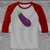 Raglan 3/4 Roundneck Shirt (Gray Body) Thumbnail