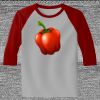 Raglan 3/4 Roundneck Shirt (Gray Body) Thumbnail
