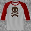 Raglan 3/4 Roundneck Shirt (Gray Body) Thumbnail