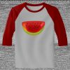Raglan 3/4 Roundneck Shirt (Gray Body) Thumbnail