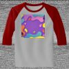 Raglan 3/4 Roundneck Shirt (Gray Body) Thumbnail