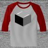 Raglan 3/4 Roundneck Shirt (Gray Body) Thumbnail