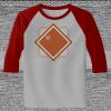 Raglan 3/4 Roundneck Shirt (Gray Body) Thumbnail