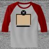 Raglan 3/4 Roundneck Shirt (Gray Body) Thumbnail