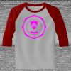 Raglan 3/4 Roundneck Shirt (Gray Body) Thumbnail