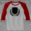 Raglan 3/4 Roundneck Shirt (Gray Body) Thumbnail
