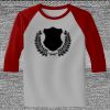 Raglan 3/4 Roundneck Shirt (Gray Body) Thumbnail