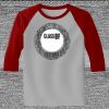 Raglan 3/4 Roundneck Shirt (Gray Body) Thumbnail