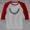 Raglan 3/4 Roundneck Shirt (Gray Body) Thumbnail