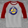 Raglan 3/4 Roundneck Shirt (Gray Body) Thumbnail