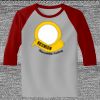 Raglan 3/4 Roundneck Shirt (Gray Body) Thumbnail