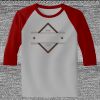 Raglan 3/4 Roundneck Shirt (Gray Body) Thumbnail