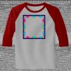 Raglan 3/4 Roundneck Shirt (Gray Body) Thumbnail