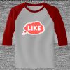 Raglan 3/4 Roundneck Shirt (Gray Body) Thumbnail