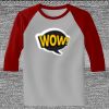 Raglan 3/4 Roundneck Shirt (Gray Body) Thumbnail