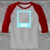 Raglan 3/4 Roundneck Shirt (Gray Body) Thumbnail