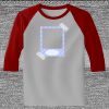Raglan 3/4 Roundneck Shirt (Gray Body) Thumbnail