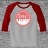 Raglan 3/4 Roundneck Shirt (Gray Body) Thumbnail