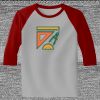 Raglan 3/4 Roundneck Shirt (Gray Body) Thumbnail