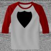 Raglan 3/4 Roundneck Shirt (Gray Body) Thumbnail