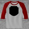 Raglan 3/4 Roundneck Shirt (Gray Body) Thumbnail