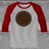 Raglan 3/4 Roundneck Shirt (Gray Body) Thumbnail