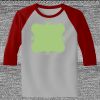Raglan 3/4 Roundneck Shirt (Gray Body) Thumbnail