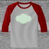 Raglan 3/4 Roundneck Shirt (Gray Body) Thumbnail