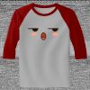Raglan 3/4 Roundneck Shirt (Gray Body) Thumbnail