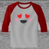 Raglan 3/4 Roundneck Shirt (Gray Body) Thumbnail