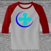 Raglan 3/4 Roundneck Shirt (Gray Body) Thumbnail